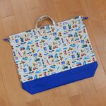 brianti0423様オーダー品＊お着替え袋＊のりもの＊クリーム