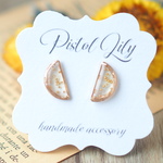 No.53995 ゴールド樹脂ピアス アレルギー対応 made by PISTOL LILY