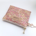 LIBERTY　Jenny's Ribbons/ ジェニーズリボンズ 　32BE　仕切り付きビニコのminiポーチ　