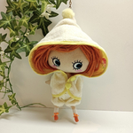 〈パーカーセットアップ〉パイル生地パーカー&かぼちゃパンツ オフホワイト✕イエロー