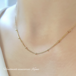 ステンレス ドットチェーンネックレス🍀ステンレスチェーンネックレス🍀シンプルネックレス