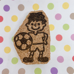 サッカーボールを持ってる男の子はんこ