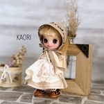 プチブライス　アウトフィット　4点セット　紅茶染め　ハンドメイド　服
