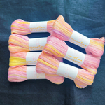   [シルケット加工] 20/3 刺し子糸 手染め刺し子糸 段染め糸 刺繍 刺繍糸 編み物 ニャンドゥティ こぎん刺し978