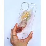 【金青】iPhoneケース　スマホケース　クリアケース　ニュアンス　オーロラ　