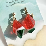 準備中🍉スイカ鉱石のイヤリング