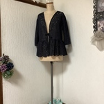 💕ネイビー　ペプラムジャケット💕