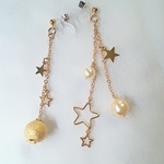 チェーン　スターダスト　ピアス/イヤリング