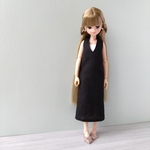 黒のジャンスカ〜白のベアトップ付き〜☆リカちゃん・服☆