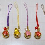 【Ｋ様御予約品】鈴ととんぼ玉の根付ストラップ