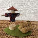 ちりめん細工・里の秋(案山子)8