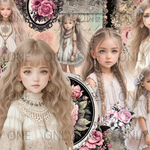 デザインペーパー BLACK ROSE GIRL
