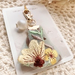 インド刺繍キーホルダー　キーホルダー　チャーム　インド刺繍　インド刺繍リボン　ストラップ　敬老の日