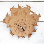 猫ちゃんだらけの肉球時計☆数字あり/壁掛け