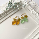 チェコガラスの葡萄ピアス🍇 （イヤリング）