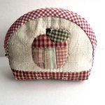 ※先染めりんごのミニポーチ♪