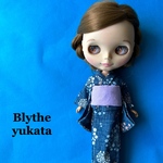 ブライス リカちゃん 服  着物 浴衣 薄紫