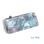 リバティ★Ｌ字ファスナー長財布★ラミネート★Emerald Bay(エメラルドベイ)ダスティブルー