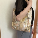 〈A4対応〉デパート用エコバッグ　サブバッグ（オレンジのバラ）