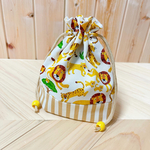 ＊単品＊動物　アニマル🦁単品＊巾着　給食袋　コップ袋　＊小さめ＊
