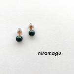 brown×duck green  pierce