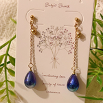 蒼い星のしずくピアス✨送料無料✨
