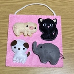 ♡♡指先遊びシート♡♡マジックテープ　どうぶつ