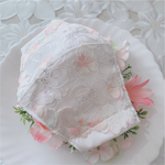 🌸上品な煌き✨ホワイト×花びらcolor✨Flowerマスク　✳️ ダブル抗菌マスク 抗ウイルス　抗菌✨ウイルス99%抑制✨クレンゼ　上品なカラーのマスクです！　クレンゼブロード　マスク