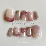 juicy grape🍇うるうるニュアンスネイル