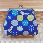 👛エチノ🕊️財布 wallet 小銭入れ ポーチ💙チャーム付き💛