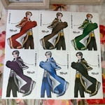 黒いたぬき様　メンズステッカー　レオ