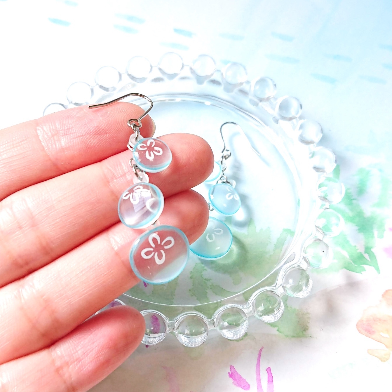 【mizuki】クラゲピアス 通販 みさき様専用】クラゲピアス ピアス - ピアス
