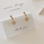 小さな八芒星のピアス／イヤリング