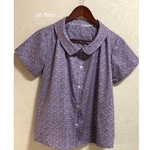 リバティ＊Papper＊の大人可愛いシャツブラウス(L)