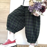 【人気♡定番】大人のバルーンパンツ☆ポケット後ろ☆ブロックチェック柄