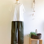 【☆】70％off ふっくらシルエットのエッグパンツ/きれいめ/カジュアル/カーキ