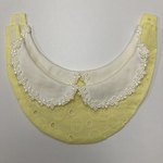  [Lemon Yellow] aiboちゃんのまんまるレースのお嬢様スタイ&タック入りスカート　セットアップ　スタイレーステープ付き