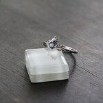 ブルースピネル　プリマージュ　ティアラリング　SILVER925