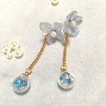 紫陽花ノンホールピアス