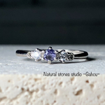 【宝石質バイオレットサファイア】スミレ色のsilver925リング/マダガスカル産AAA/3mmラウンド/9月誕生石/無料ラッピング/ギフト