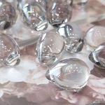 期間限定15%OFF【20個/10㍉×14㍉】【bg-d-32】❁ ティアドロップ❁グレー❁
