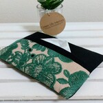 🏵️再販🏵️ミナペルホネン生地🍒送料無料【ティッシュケース】smile flower スマイルフラワー #27 ポケットティッシュケース ポケットティッシュカバー smileflower 