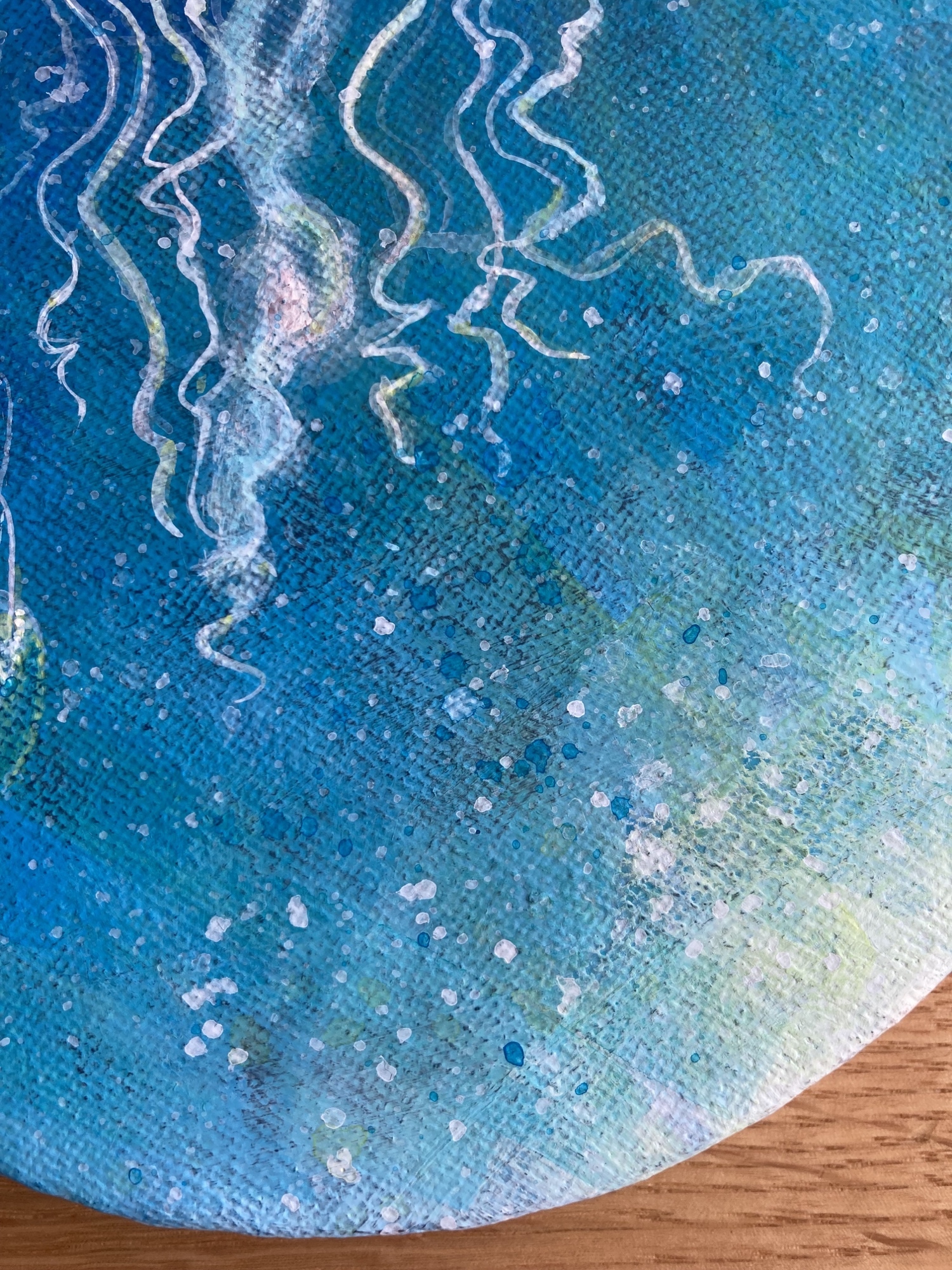アクリル画 原画 クラゲ - ごあね | minne byGMOペパボ 国内最大級の