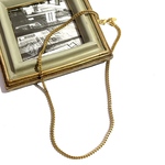 USA90sVINTAGE Monet  モネ　ゴールドチェーンネックレス　メンズ　アクセサリーヴィンテージ　イヤリング　アンティーク  クラシカル　花　フラワー　大ぶり　カジュアル　オケージョン