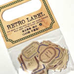 コラージュ素材100枚　（レトロラベル　タイプC）　紙もの　レトロ　コラージュ