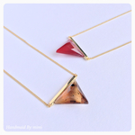 Sankaku Necklace＊gold color