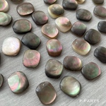 import 天然シェル カボション 4ヶ