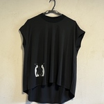 ペンギン柄　レディースフレンチスリーブTシャツ