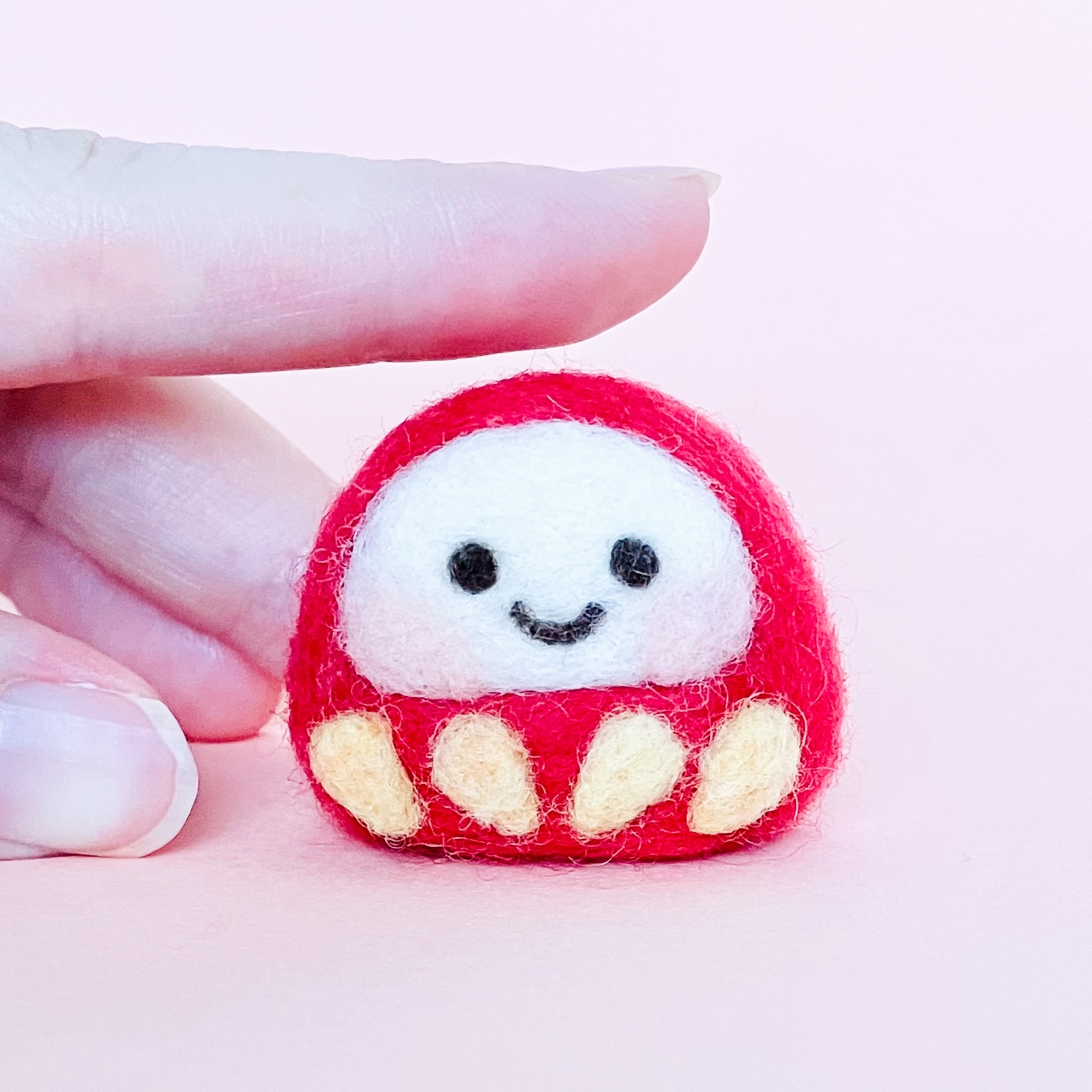ニッコリ 開運☆ 小さな 達磨 さん（赤）/ かわいい だるま