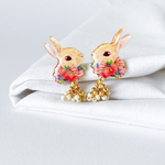 ウサギのピアス　ピアスorノンホールピアス
